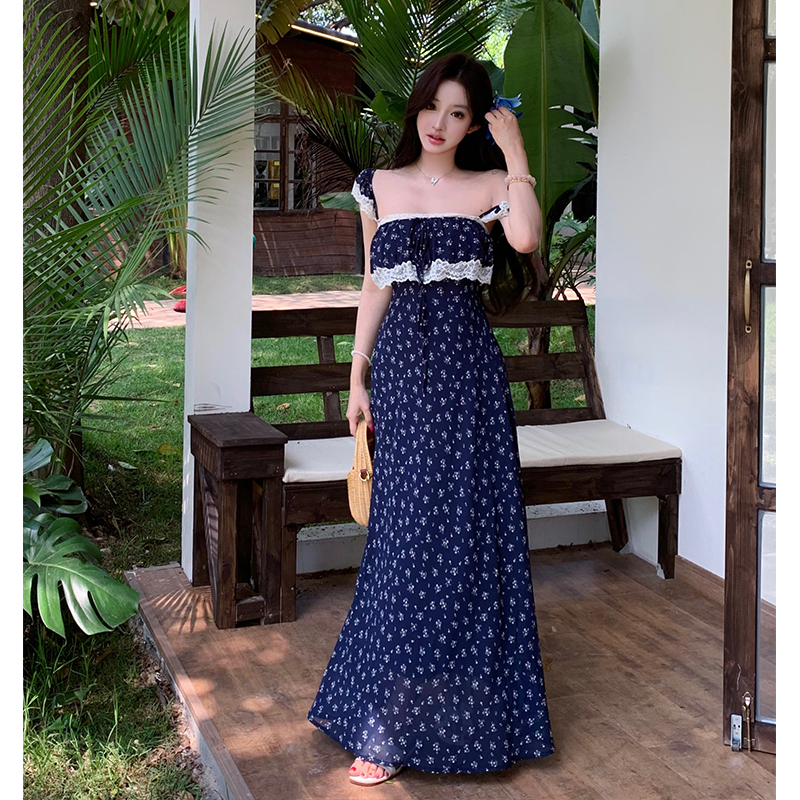 mandala-45-degree-bias-cut-lace-panel-off-shoulder-floral-cami-long-dress-women-summer-french-romantic-navy-blue